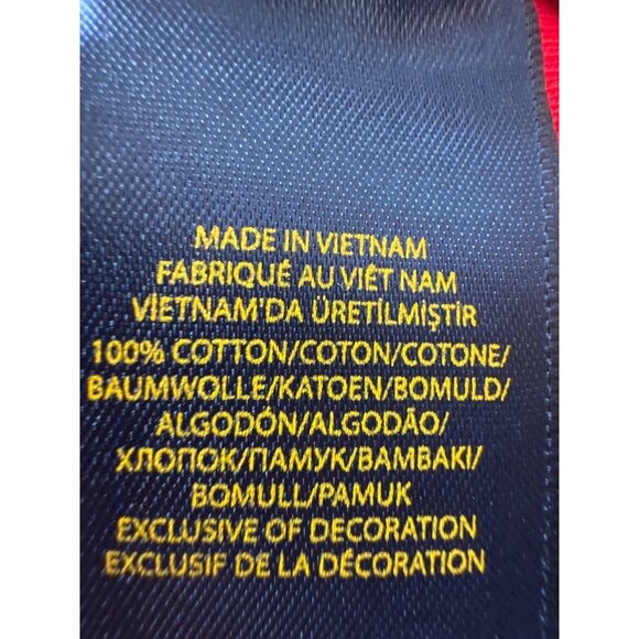 Polo Ralph Lauren Boys L 14/16 Red 1/4 Zip Pullover Sweater 100% Cotton Preppy - Picture 5 of 9